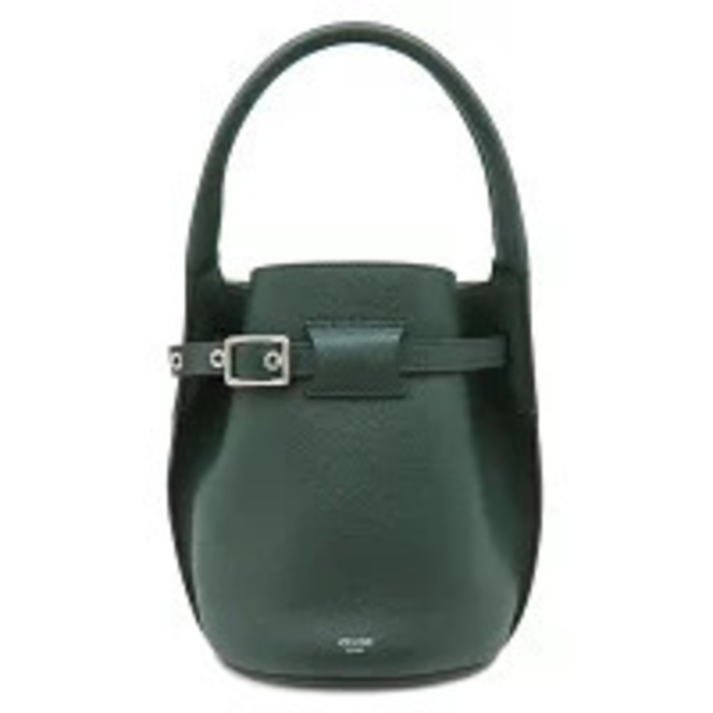 Celine Bag Big Bucket Leather Green Handbag Shoulder